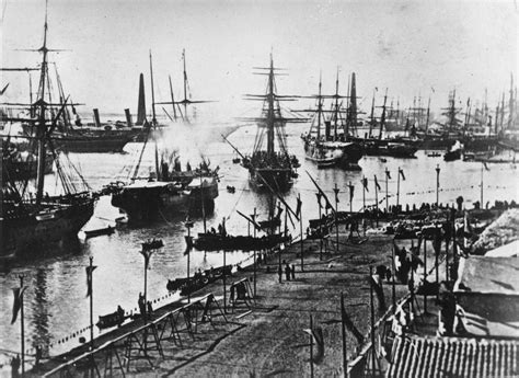 1869 - Opening of the Suez channel | Suez, Fleet of ships, Photographic ...