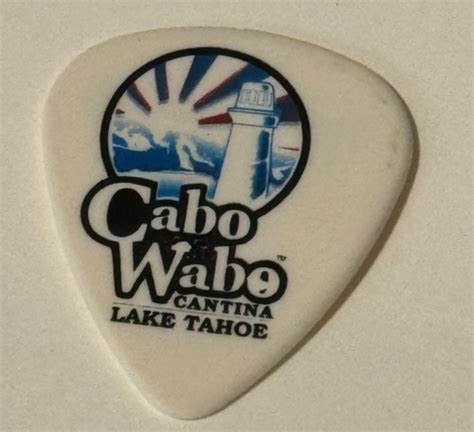 Sammy Hagar Guitar Pick Van Halen Lake Tahoe Cabo Wabo Cantina Grand ...