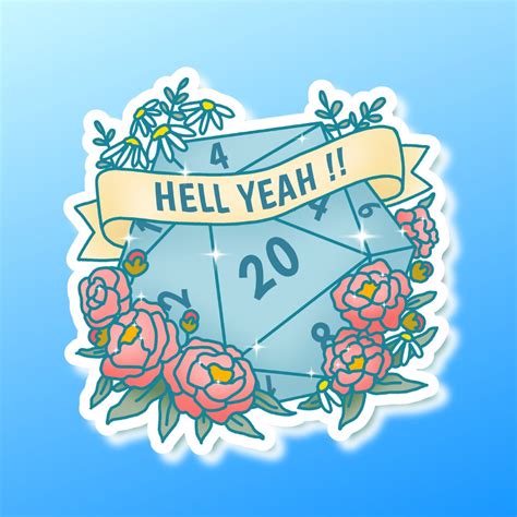 Hell Yeah Sticker Cute Geek Designs for People That Love - Etsy