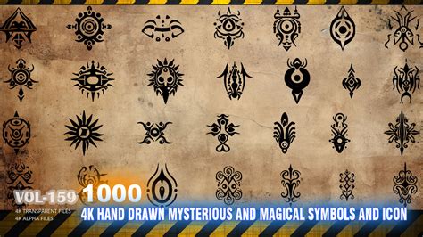 ArtStation - 1000 4K HAND DRAWN MYSTERIOUS AND MAGICAL SYMBOLS AND ICONS - HIGH END QUALITY RES ...