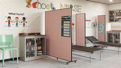 School Nurse Portable Walls Station | Screenflex Portable Room Dividers