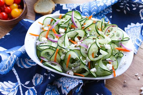 Sweet and Tangy Cucumber Ribbon Salad