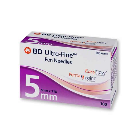 BD Ultra-Fine Pen Needle 31G 5mm 100pk | Diabetes Shop Australia