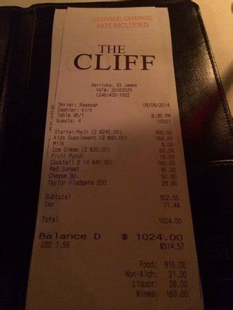 The Cliff, Saint James Parish - Restaurant Reviews, Phone Number & Photos - TripAdvisor