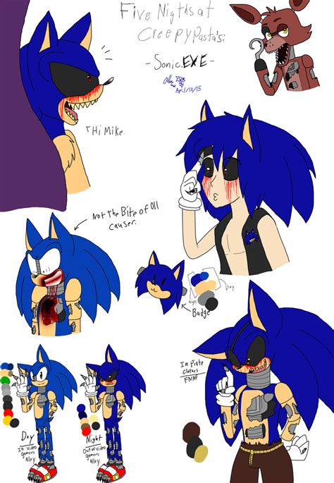 FNAFCP ref sheet Sonic EXE by CandySugarSkullGirl9 on DeviantArt