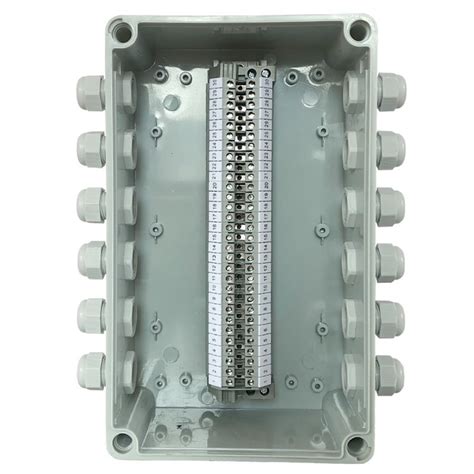 Electrical Enclosure Conduit Junction Box 250*150*200mm with UK2.5B Din Rail Terminal Blocks