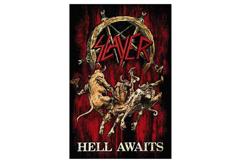 Slayer - Hell Awaits Printed Textile Poster