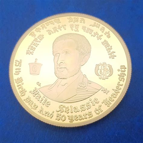 Ethiopia 1966 King Lion Commemorative Coin Collection Medal Souvenir Badge Coin Anniversary ...
