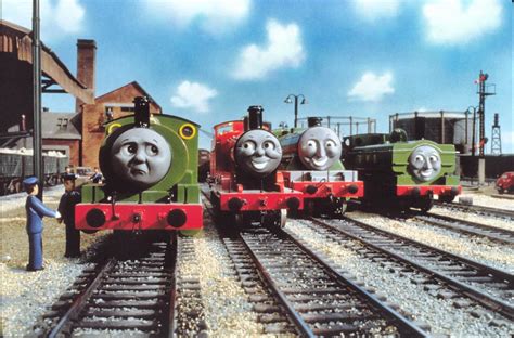 Percy, James, Henry & Duck in 2023 | Thomas the tank, Thomas the tank engine, Thomas and friends