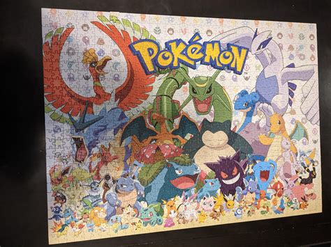 1000 piece Pokemon puzzle with 1 misprinted and sized piece : r/mildlyinfuriating