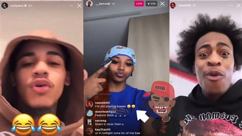 Kenzo B & CurlySavv Breaks Up!😳CurlySavv Reposts Murda B! Then Nas Ebk Trolls Kenzo B's IG Live ...