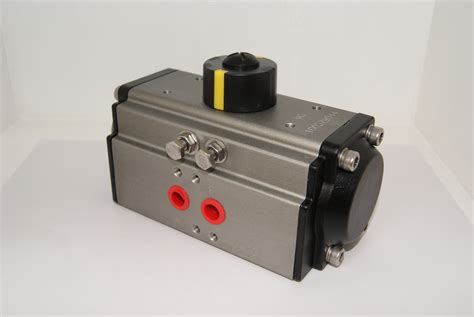 Polyester Coating Pneumatic Rack And Pinion Actuator / 0~90 Degree Rotary Actuator