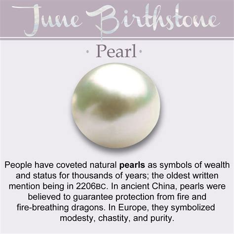 June Birthstone // History, Meaning, & Lore | June birth stone, Pearls, Birthstones