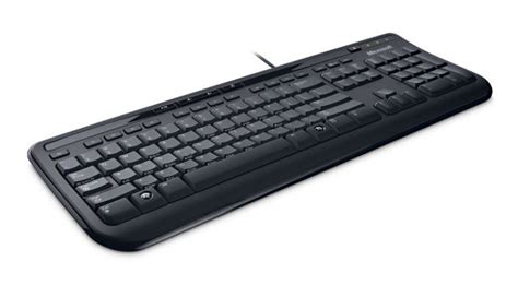 Microsoft Wired Keyboard 600 Black - USB - Ebuyer