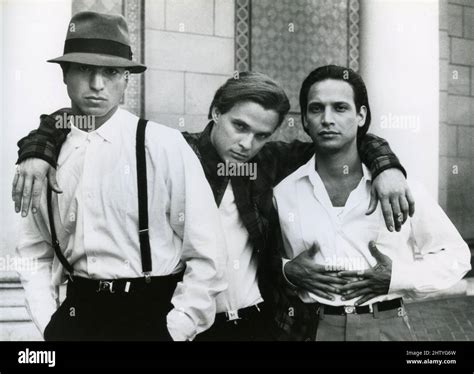 American actors Benjamin Bratt, Damian Chapa, and Jesse Borrego in the movie Blood in Blood Out ...