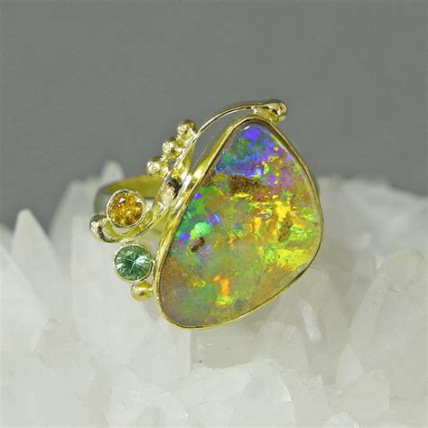 Boulder Opal Ring