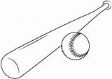 Baseball Bat And Ball coloring Page  ColouringPages sketch template