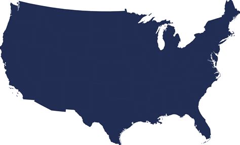 Maps Of Us Blue Map Detailed Map Maps Of Us Blue - Usa Map Transparent Background Clipart - Full ...