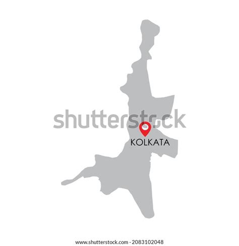 Map Kolkata West Bengal India Location Stock Vector (Royalty Free ...