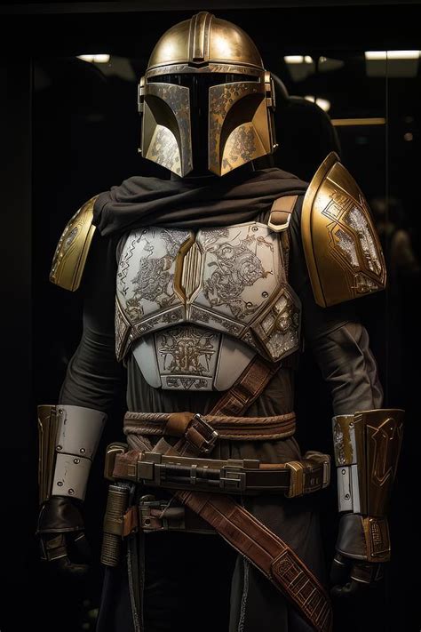 Star Wars - Mandalorian Armor 3 Digital Art by Sotiris Filippou - Pixels