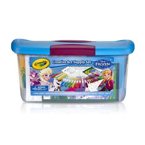 Crayola Disney Frozen Creativity Tub Art Supplies Kit, Over 80 Pieces - Walmart.com