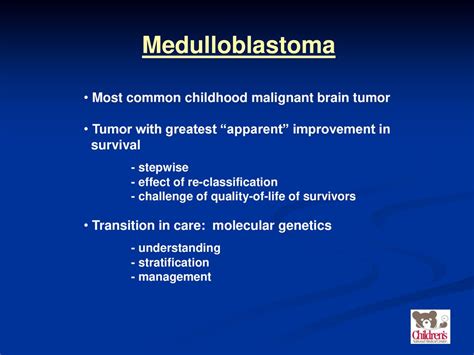 MEDULLOBLASTOMA Roger J. Packer, MD Executive Director - ppt download