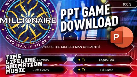 Who Wants To Be A Millionaire Powerpoint Template