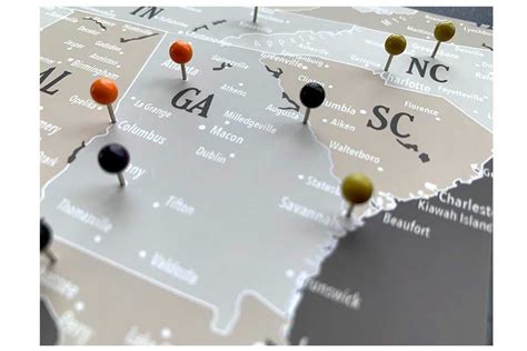 Map of United States Push Pin Travel Map Personalized Gift - Etsy