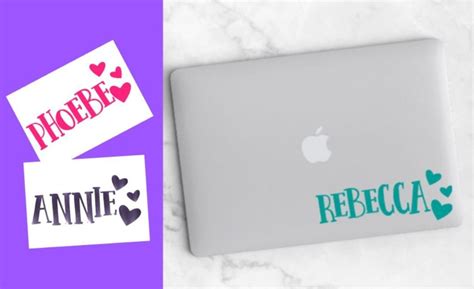 Laptop Name Decal Name Decal for Laptop Name Decals Laptop | Etsy