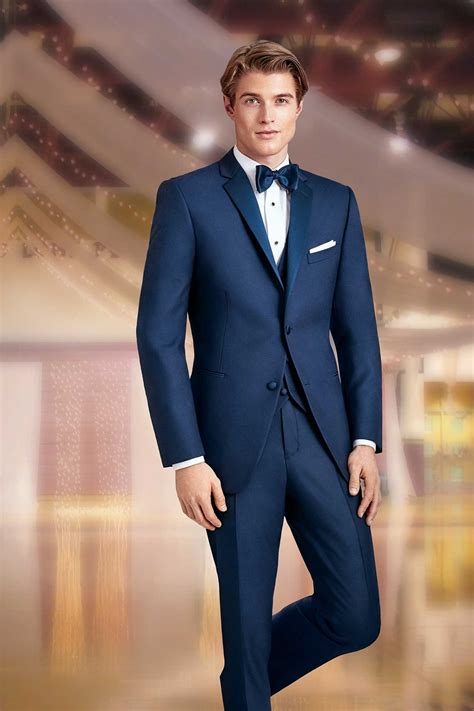 Milroy's Tuxedos - Navy Prom Tuxedos Ike Behar Sebastian