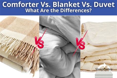 Comforter Vs. Blanket Vs. Duvet - What Are the Differences? - Sleep Cycles