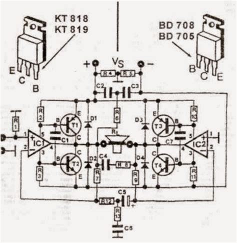 200W Transistor Audio Amplifier Circuit - Gallery Of Electronic Circuit Diagram Free