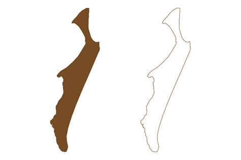 Fraser Island Map Vector Illustration Scribble Sketch Kgari Or Gari Map Stock Illustration ...