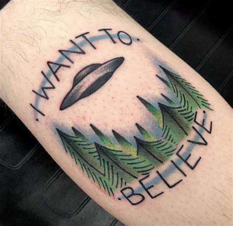 I want to believe tattoo - Tattoogrid.net