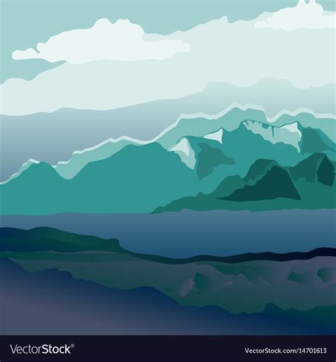 Mountain landscape Royalty Free Vector Image - VectorStock