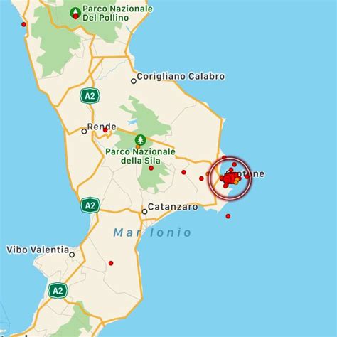 Terremoto in Calabria, nuova forte scossa a Crotone [MAPPE E DATI]