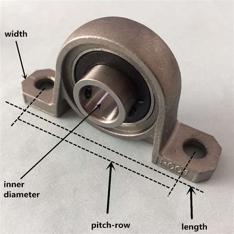 J366Y 1pc Inner Diameter 8/10/12/15mm Cast Iron Upright Bearing Pedestal Bearing Block Vertical ...