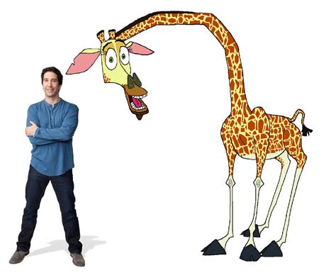 David Schwimmer And Melman by aaronhardy523 on DeviantArt