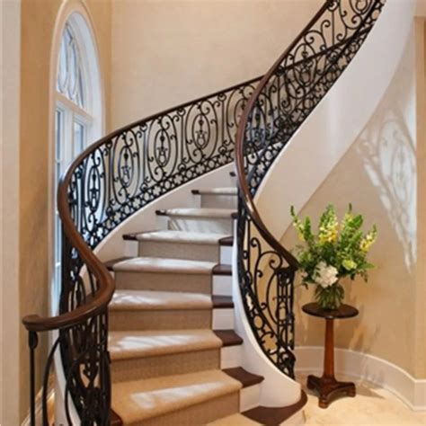 Staircase Safty Wrought Iron Prefab Metal Stair Railing - Buy Prefab ...