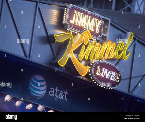 Hollywood, California, USA. 14th Oct, 2014. The Jimmy Kimmel Live! neon ...