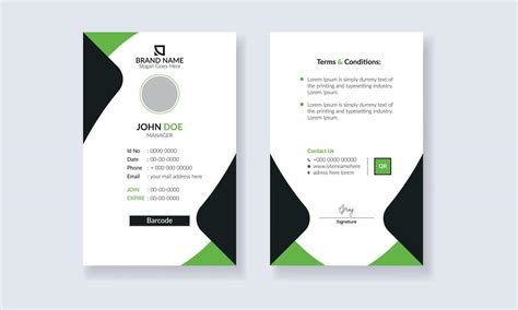 Corporate company employee id card design. Identity card for your ...