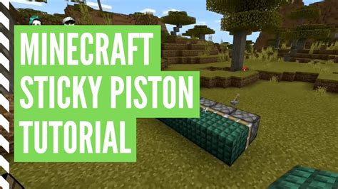 Minecraft How To Craft A Sticky Piston