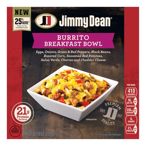 Jimmy Dean Burrito Breakfast Bowl - Shop Entrees & Sides at H-E-B