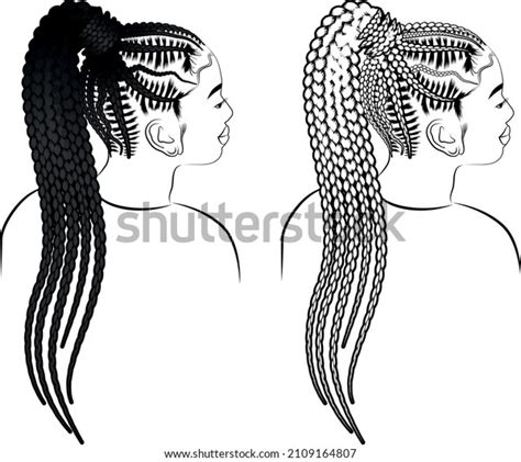 Braided Hair Drawings