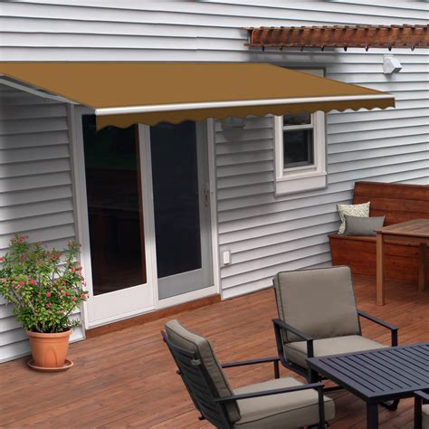 ALEKO 13' x 10' Motorized Retractable Patio Awning, Sand Color - Walmart.com