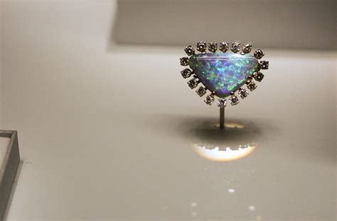 black opal and diamonds set in gold brooch - 24 mm opal (t… | Flickr