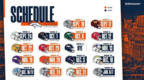 Denver Broncos 2023 Schedule - YouTube