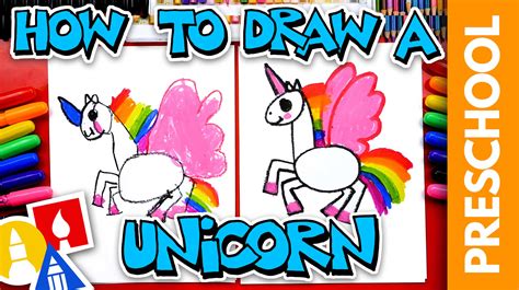 How To Draw A Unicorn - Preschool - Art For Kids Hub