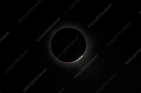 Total solar eclipse, diamond ring - Stock Image - C019/9363 - Science Photo Library