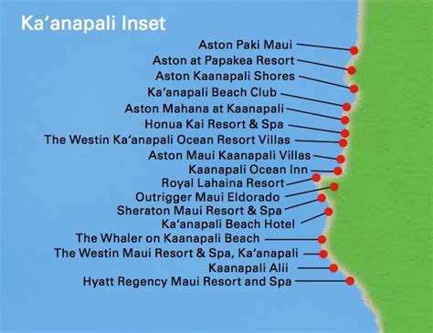 Kaanapali Beach Resort Map